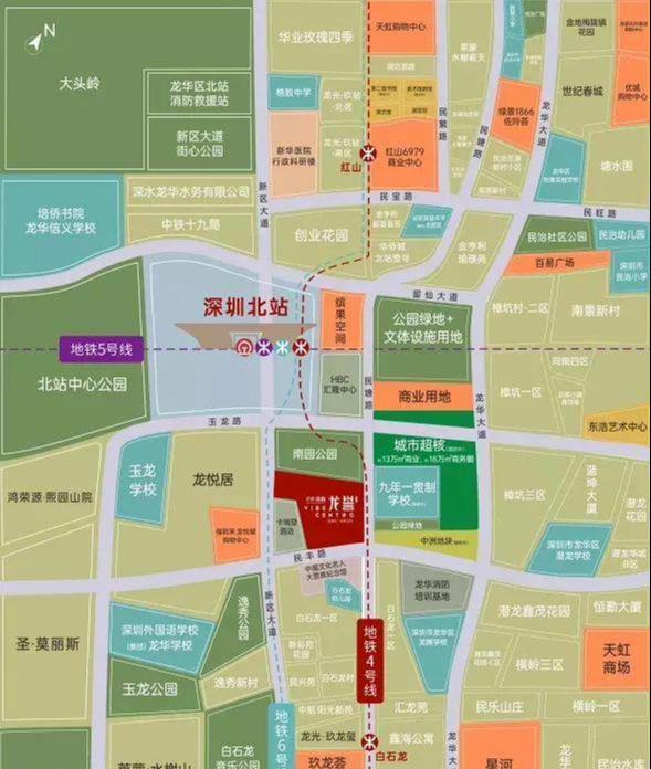 心准现楼-深圳外国语龙华校区-北站双央企PG麻将胡了网站入口保利招商龙誉-北站核(图4)