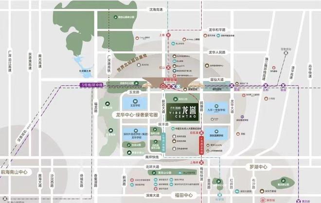 心准现楼-深圳外国语龙华校区-北站双央企PG麻将胡了网站入口保利招商龙誉-北站核(图23)